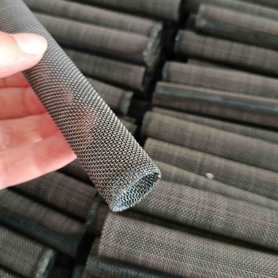 Woven Carbon Steel Wire Mesh Perforated Metal Cylinder Abrasion Resistance